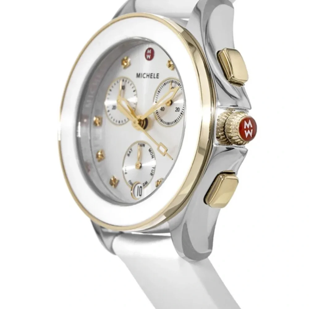 Michele Silver and Gold Watch